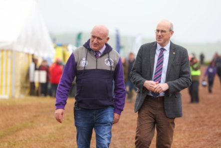 John Davies and Cabinet Minister for Rural Resilience and Sustainability, Llyr Gruffydd