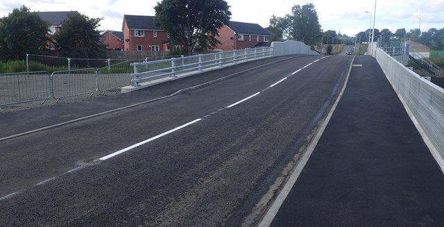 Upgraded Shotts bridge re-opens: Work completed at Benhar Road Shotts