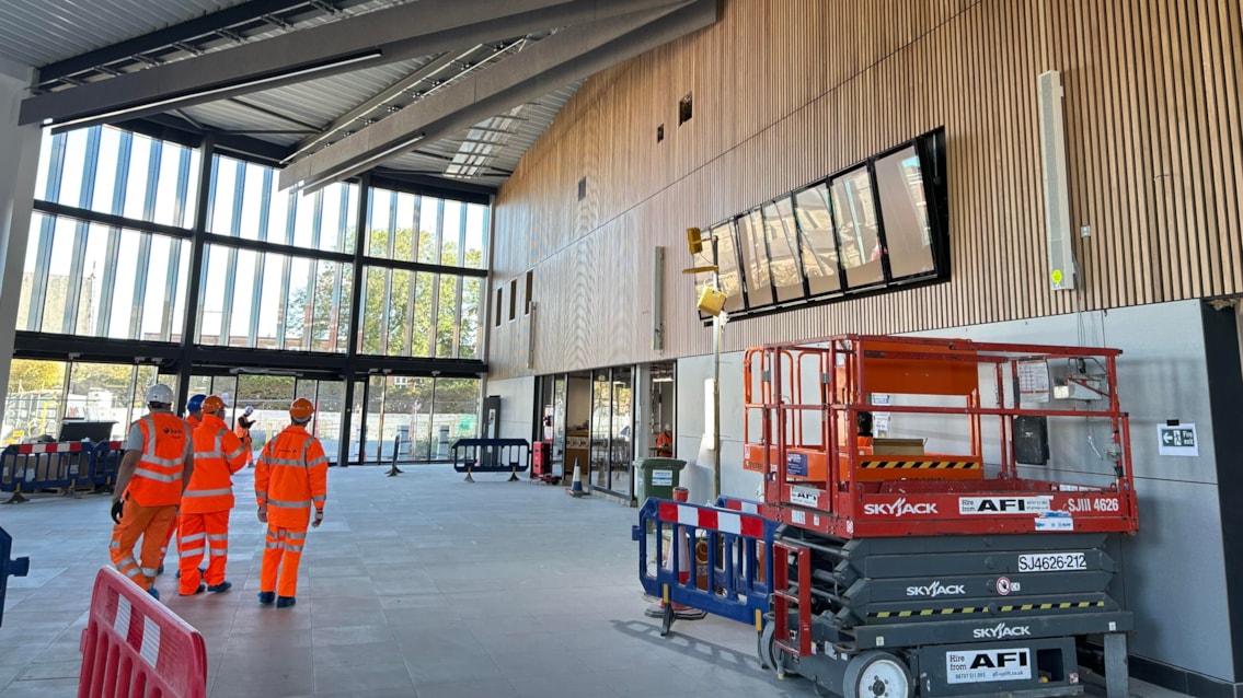 Reminder: Darlington station upgrade means changes to services this weekend: Darlington progress October 2025 4