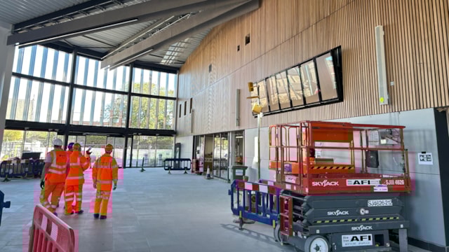 Reminder: Darlington station upgrade means changes to services this weekend: Darlington progress October 2025 4