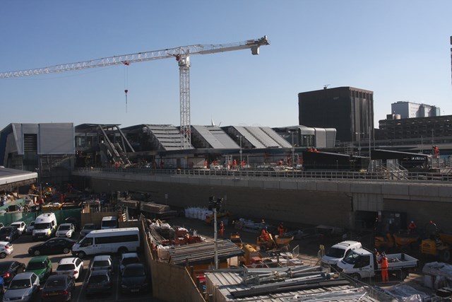 All change in Reading this Easter: The new transfer bridge nearing completion