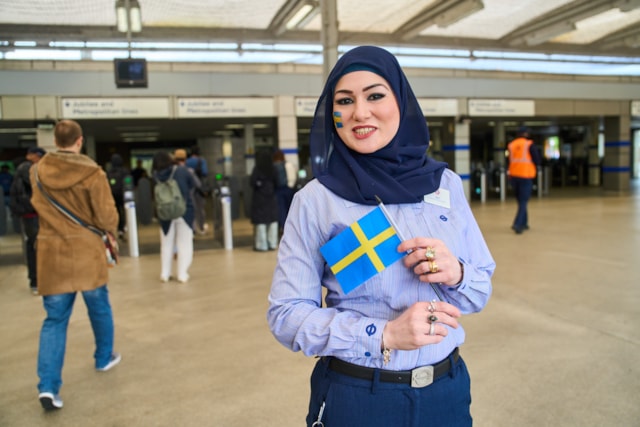 TfL Image - Transport staff from World Cup competing nations gather at Wembley Park Tube station ahead of a busy summer of late night travel (7)
