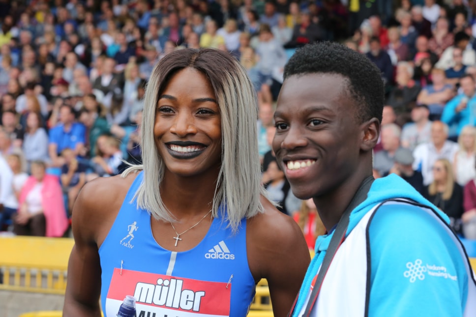 Michael meets Shaunae Miller-Uibo 