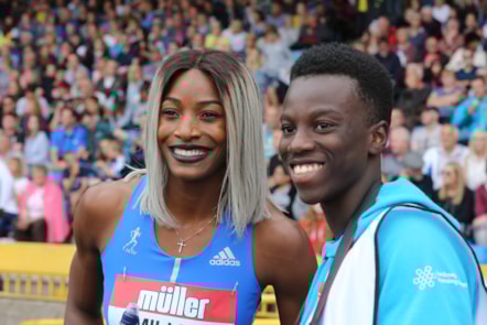 Michael meets Shaunae Miller-Uibo 