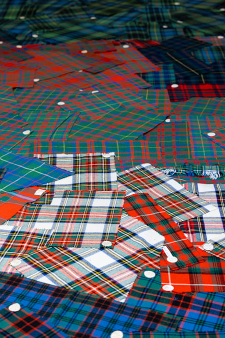 Paton tartan samples at the National Museum Collection Centre. Photo © Duncan McGlynn (1)