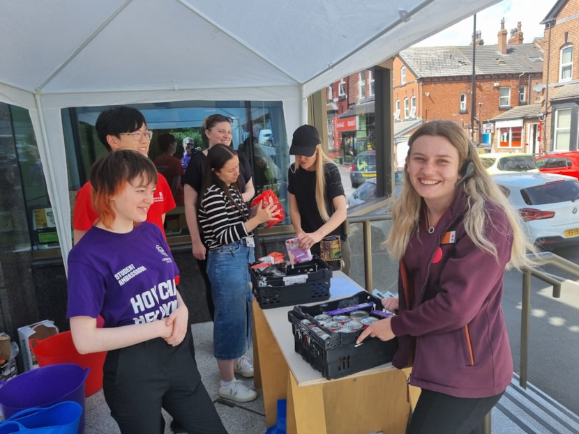 Students and landlords urged not to leave a mess this changeover weekend: Sainsburys donation point