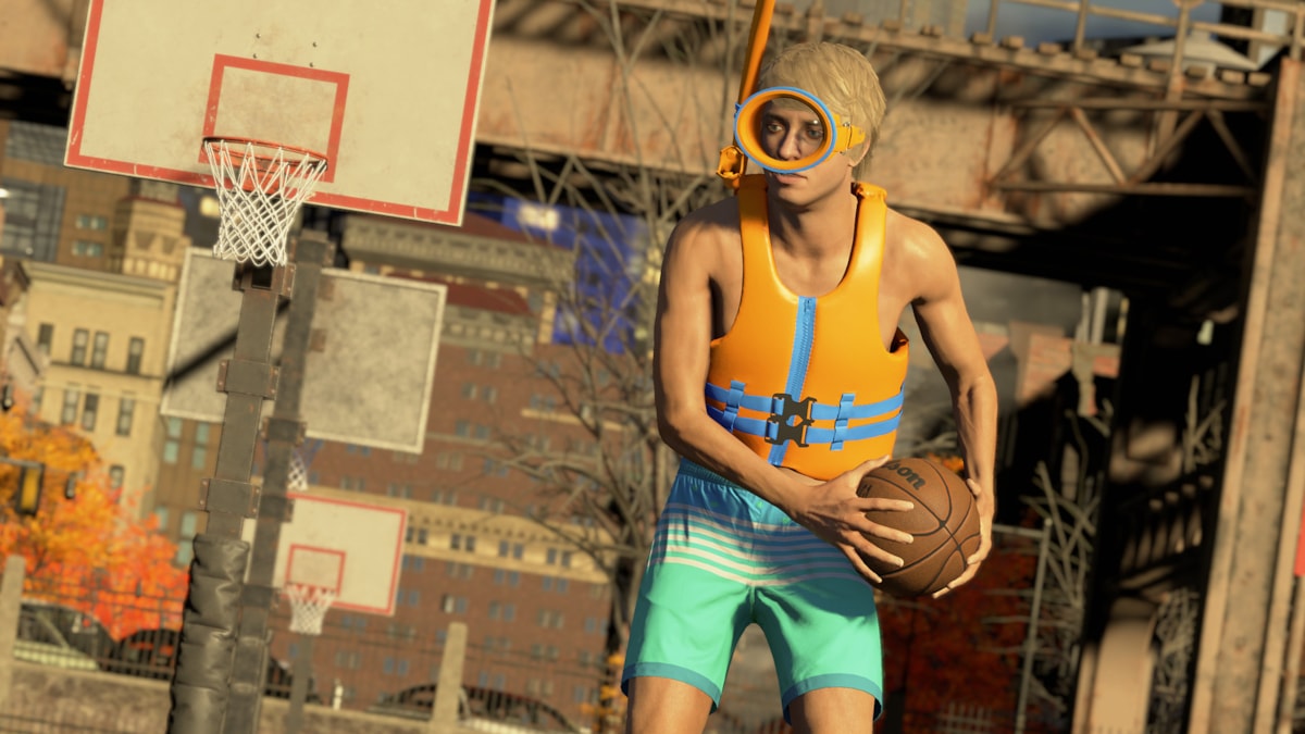 NBA 2K26 Season 8  Orange Summertime Snorkel-Life Jacket