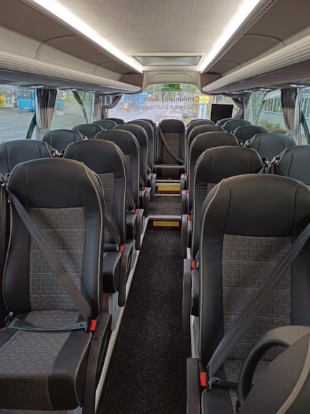 inside of Taith Cymru coach