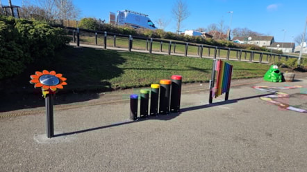 Musical play equipment at Keith Primary