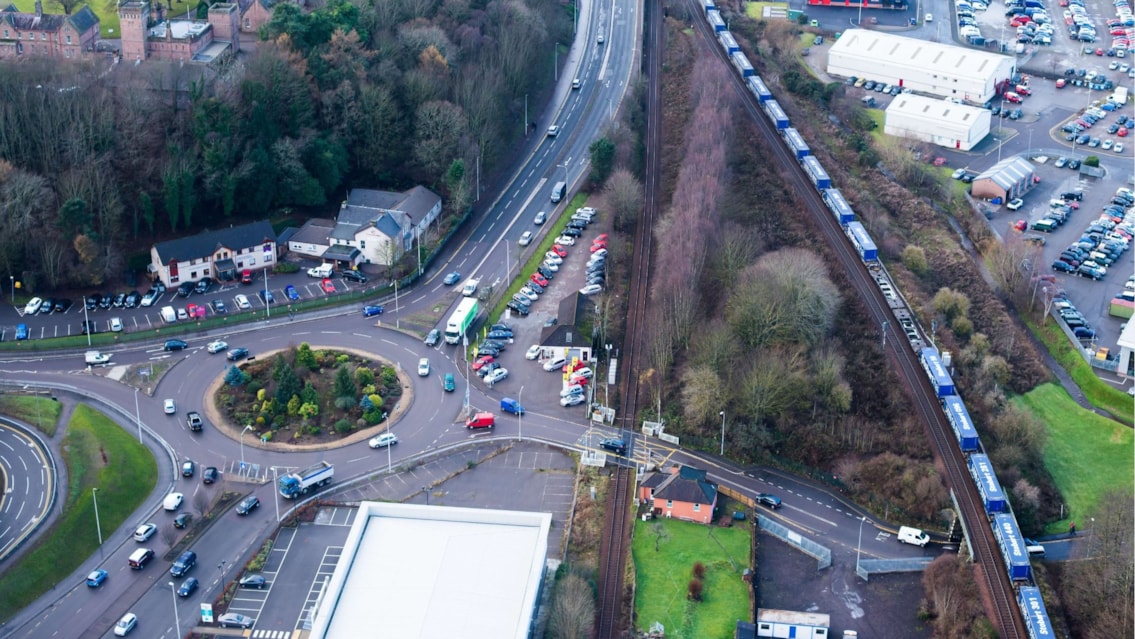 Harbour Road in Inverness to close temporarily for level crossing improvement work: Raigmore Level Crossing - Inverness