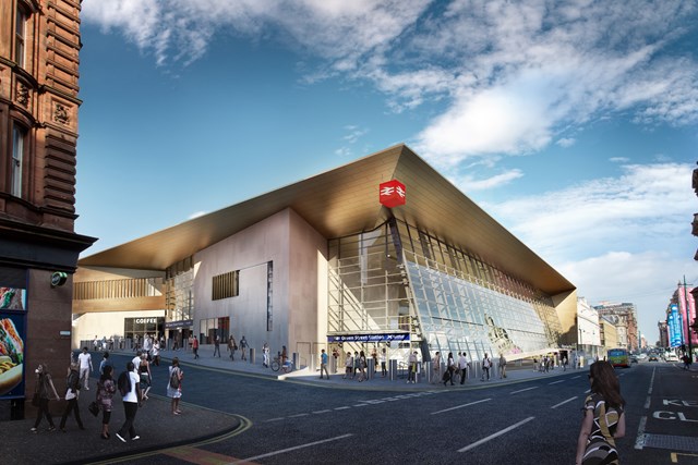 New platforms on-track for Glasgow Queen Street: Queen Street - Exterior 2