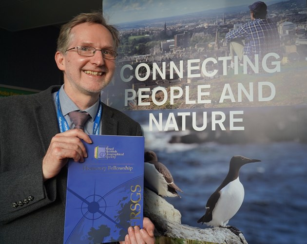 Dr Clive Mitchell awarded Honorary Fellowship of the Royal Scottish Geographical Society: Dr Clive Mitchell