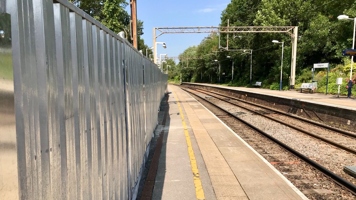 Platform at Kidsgrove station July 2019