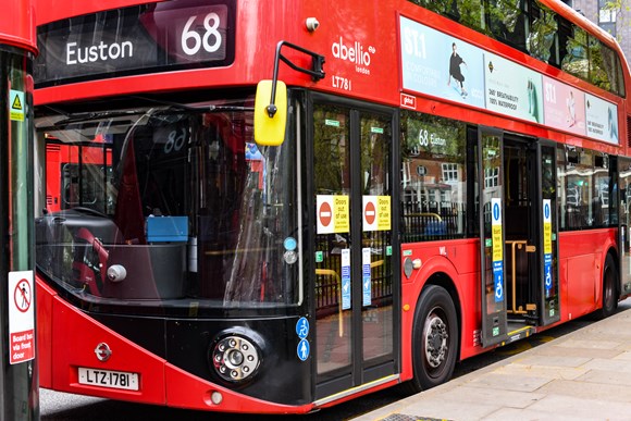 TfL Press Release - TfL introduces middle-door only boarding across the London bus network: TfL image - Middle-door boarding No. 68