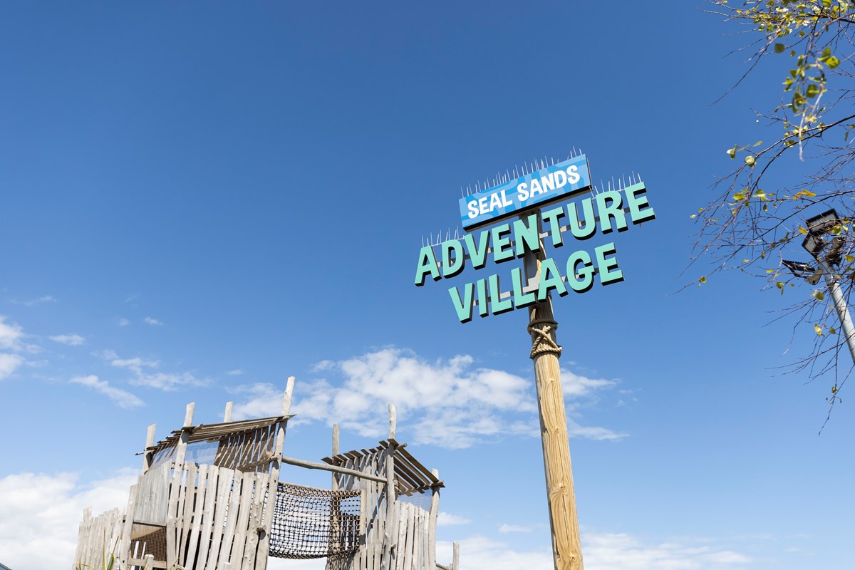 Adventure Village Signage at Golden Sands