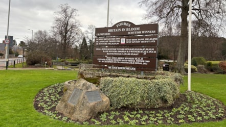 Forres in Bloom sign