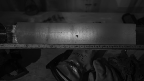 Antarctica’s oldest ice arrives at British Antarctic Survey for climate analysis: Credit©PNRA IPEV The basal ice core section at 2800m