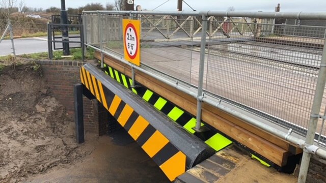 Anglia’s bridges take brunt of bashes in top ten list…again!: Stonea bridge completed side shot