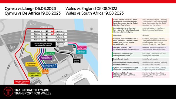 Cardiff Central map August 2023