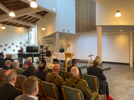 The handover ceremony was held at the University of Cumbria's Lancaster campus