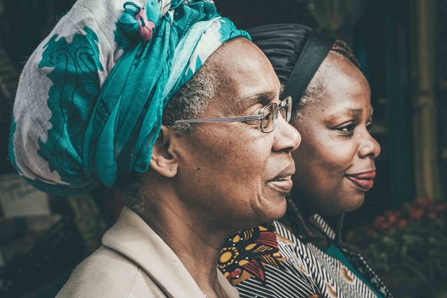 Exhibition photo - Ngozi and Rosanna - by Wayne Crichlow