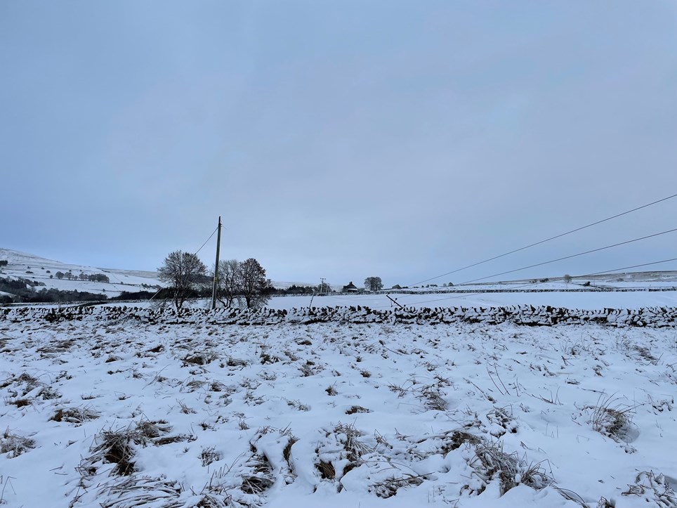 Conditions in Alston because of Storm Arwen