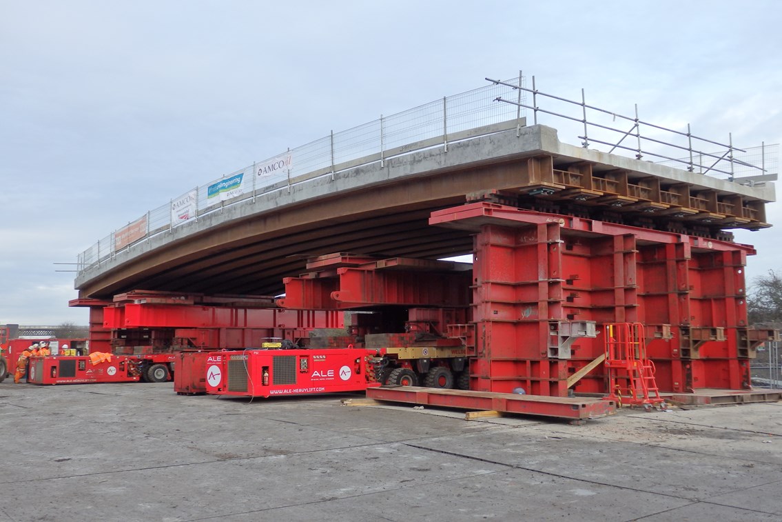 Network Rail completes key milestone in Derbyshire railway upgrade: Awsworth bridge-2