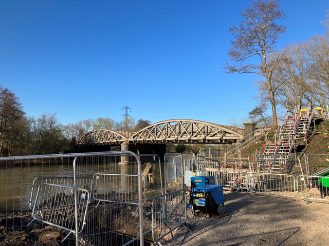 Passengers advised to check before travelling as railway between Didcot Parkway and Oxford to remain closed until after Easter: Nuneham viaduct Oxfordshire-2