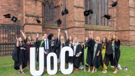 Graduation group at Carlisle Cathedral