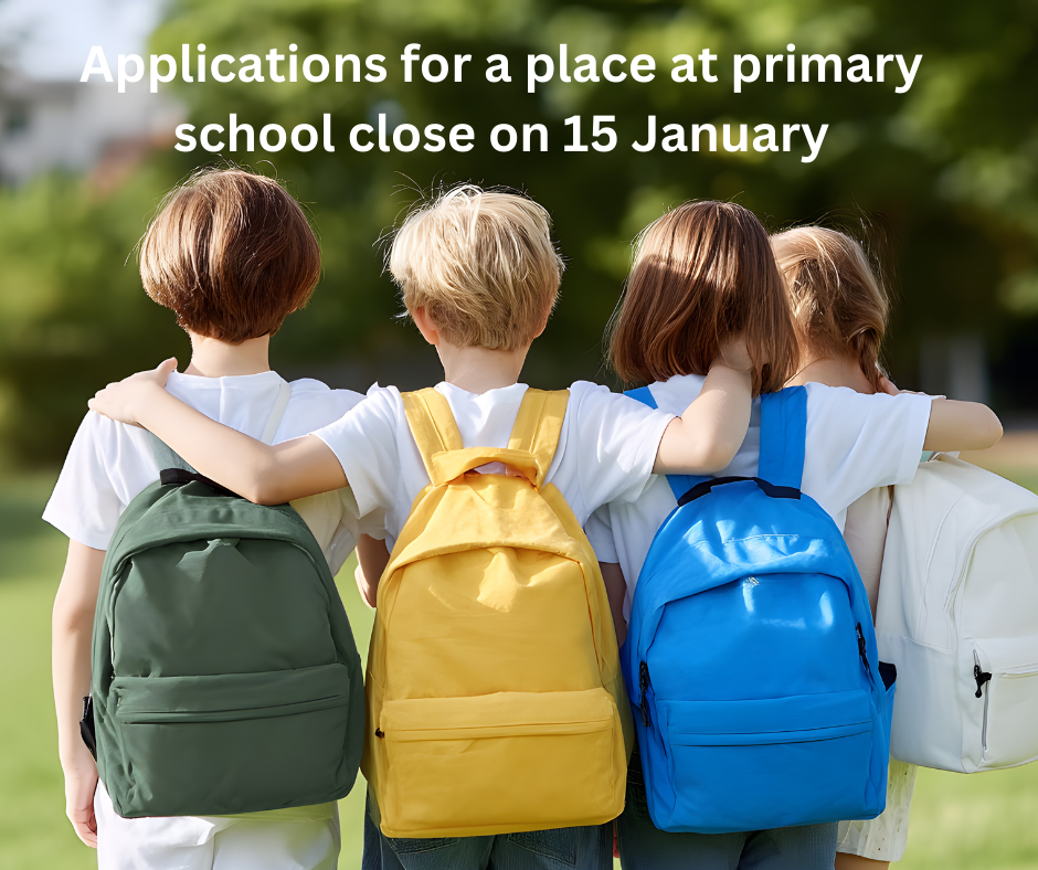Applications for a place at primary school close on 15 January-2