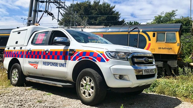 Network Rail's Emergency Incident Unit on standby with Commonwealth Games 'rescue loco'