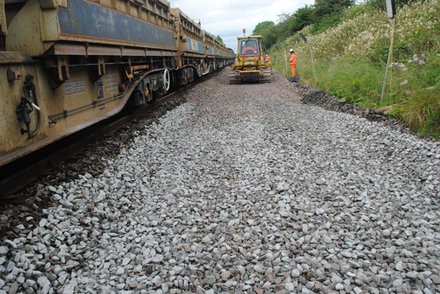 Kilmarnock-Carlisle line re-opens after successful nine day programme of upgrades: 22 Jul K to C track renewals 3