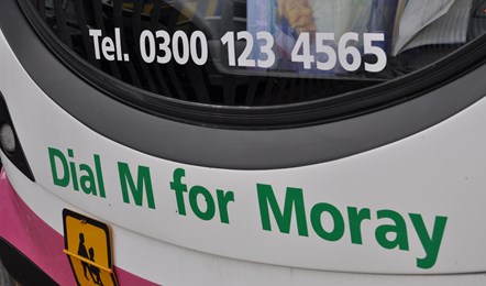Under threat bus service saved by Moray Council