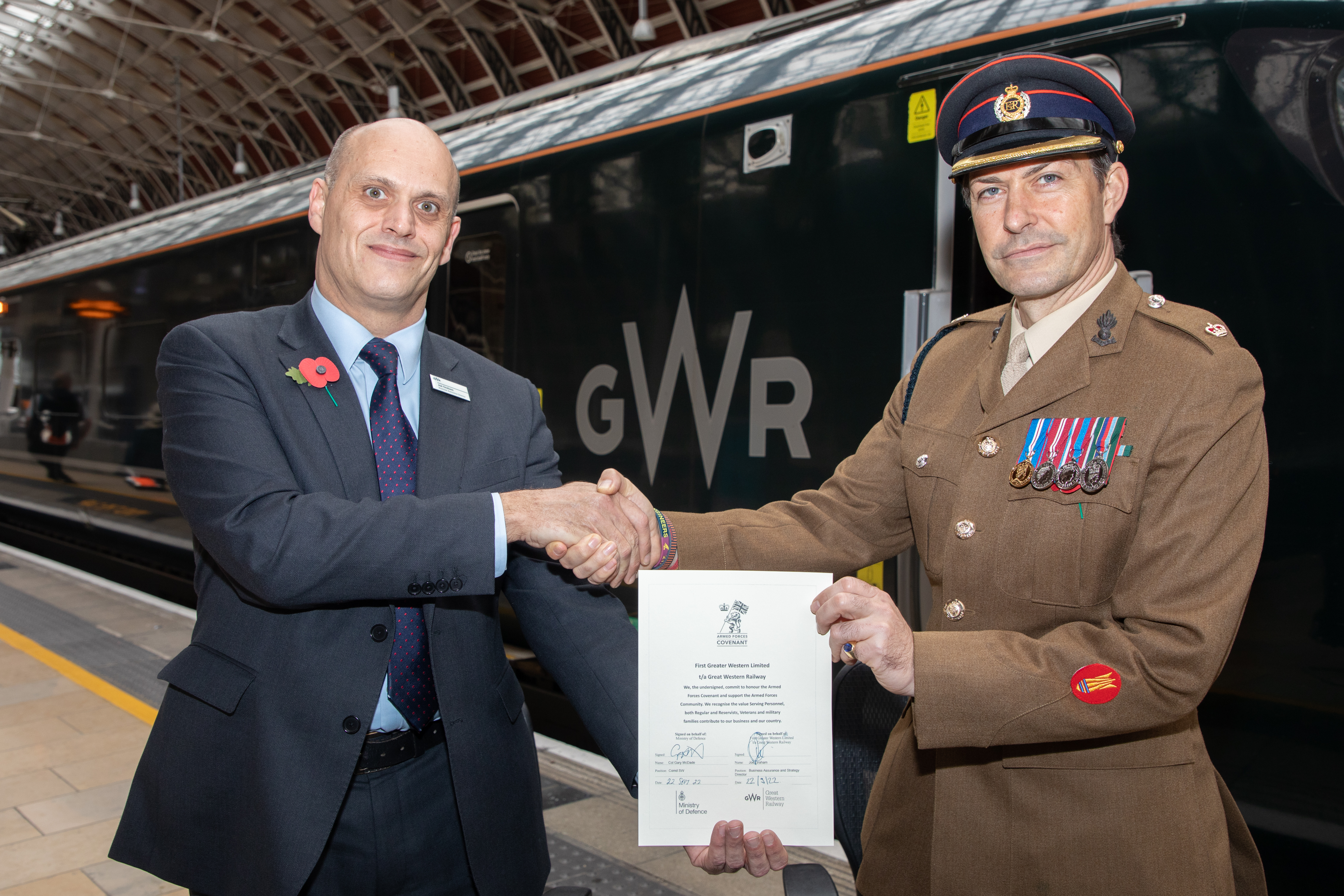 Armed Forces Covenant 2 GWR News   1cec32588dee4998b8b1c27d58240460 