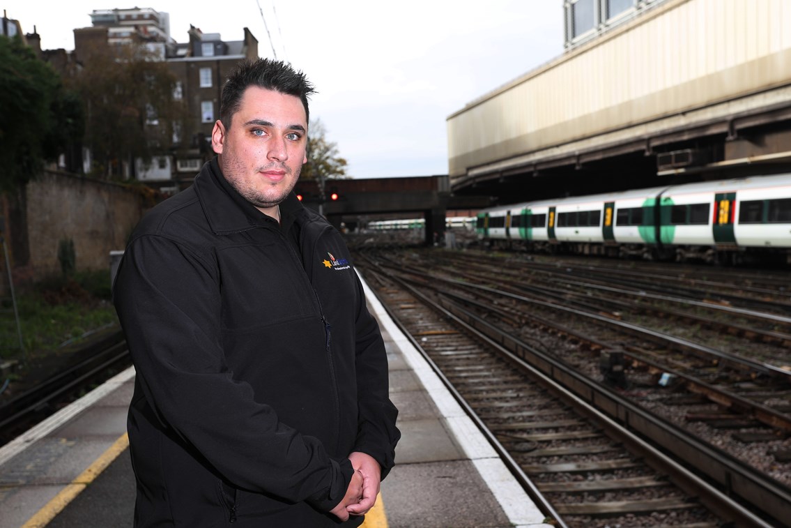 South East rail passengers urged: Make Small Talk and Save a Life: Antony Warne, of Land Sheriffs, who has intervened in potential suicides on the railway