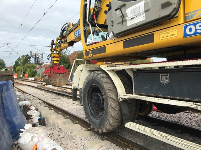 Albany Road railway bridge (Coventry) new track and waterproofing