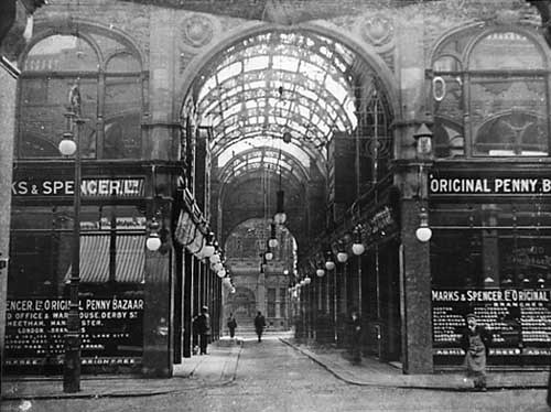 Fast x Slow Fashion online: The old Marks and Spencer Penny Bazaar as it appeared in around 1904. Credit Leodis.