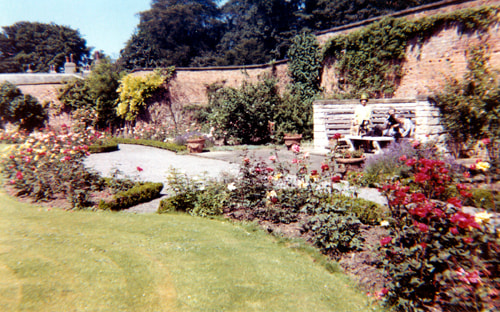 Lotherton walled garden - Leodis: Lotherton Hall's walled garden in 1963. The garden was designed at the end of the 19th century by Mrs Laura Gwendolen Gascoigne, the wife of Colonel Frederick R.T.T. Gascoigne who inherited the estate in 1893. 
Credit: Leodis.net