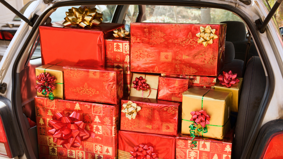 Presents in the boot