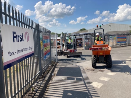 York bus depot electric work starts June 2023 2