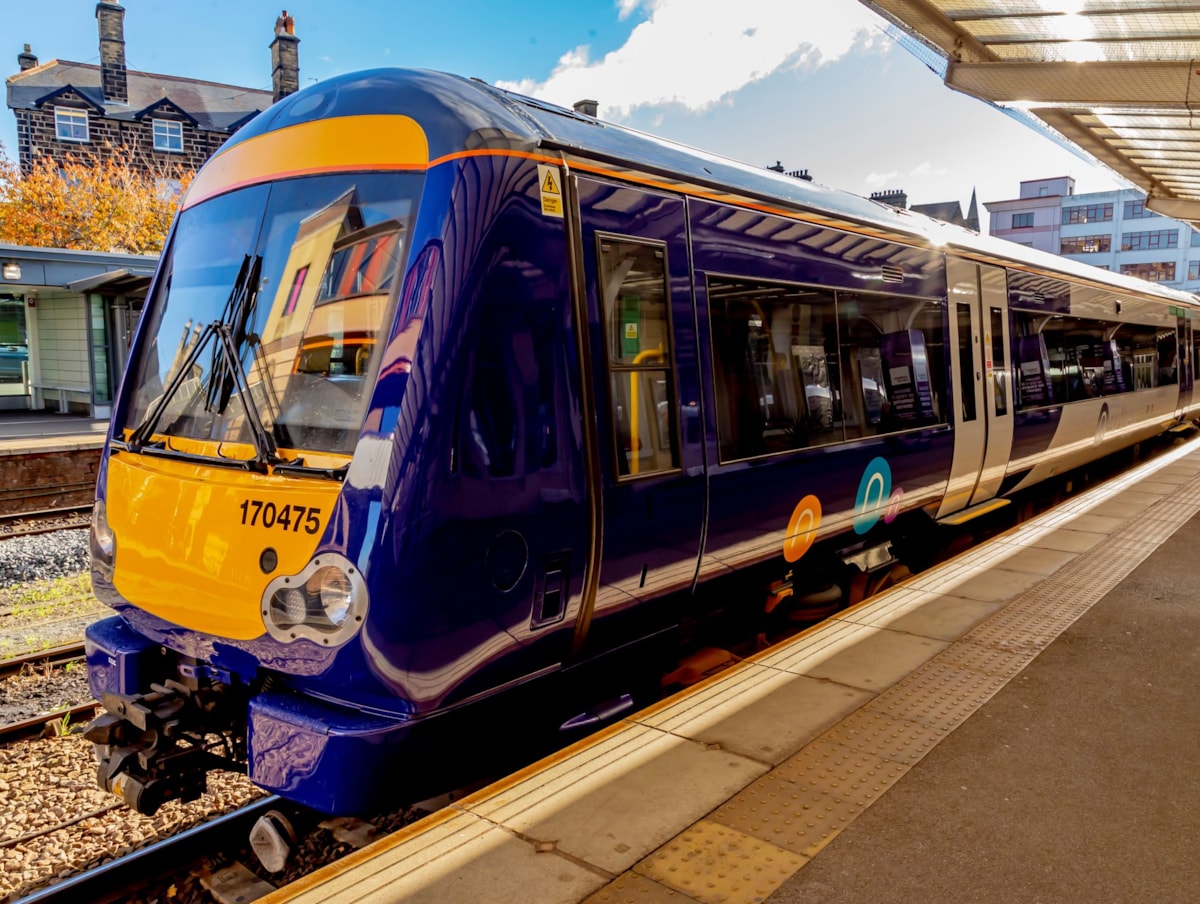 Image shows Class 170 Turbostar Northern train