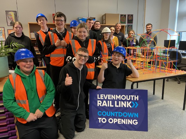Levenmouth Academy pupils welcome Rail Link project for STEM education: Levenmouth STEM session Levenmouth Academy (2)