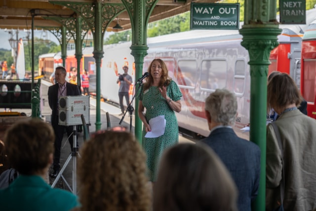 Angie Doll at Bluebell's Railway 200 launch: Angie Doll at Bluebell's Railway 200 launch