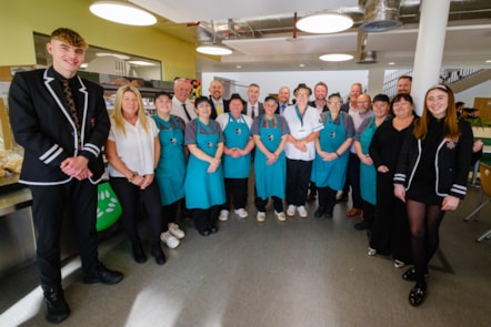 The Catering Services team at the Barony Campus