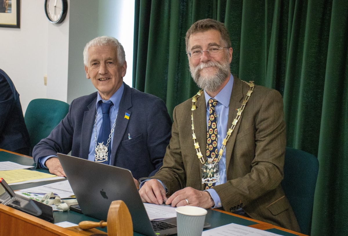 Cllr Ray Brassington and Cllr Mark Harris