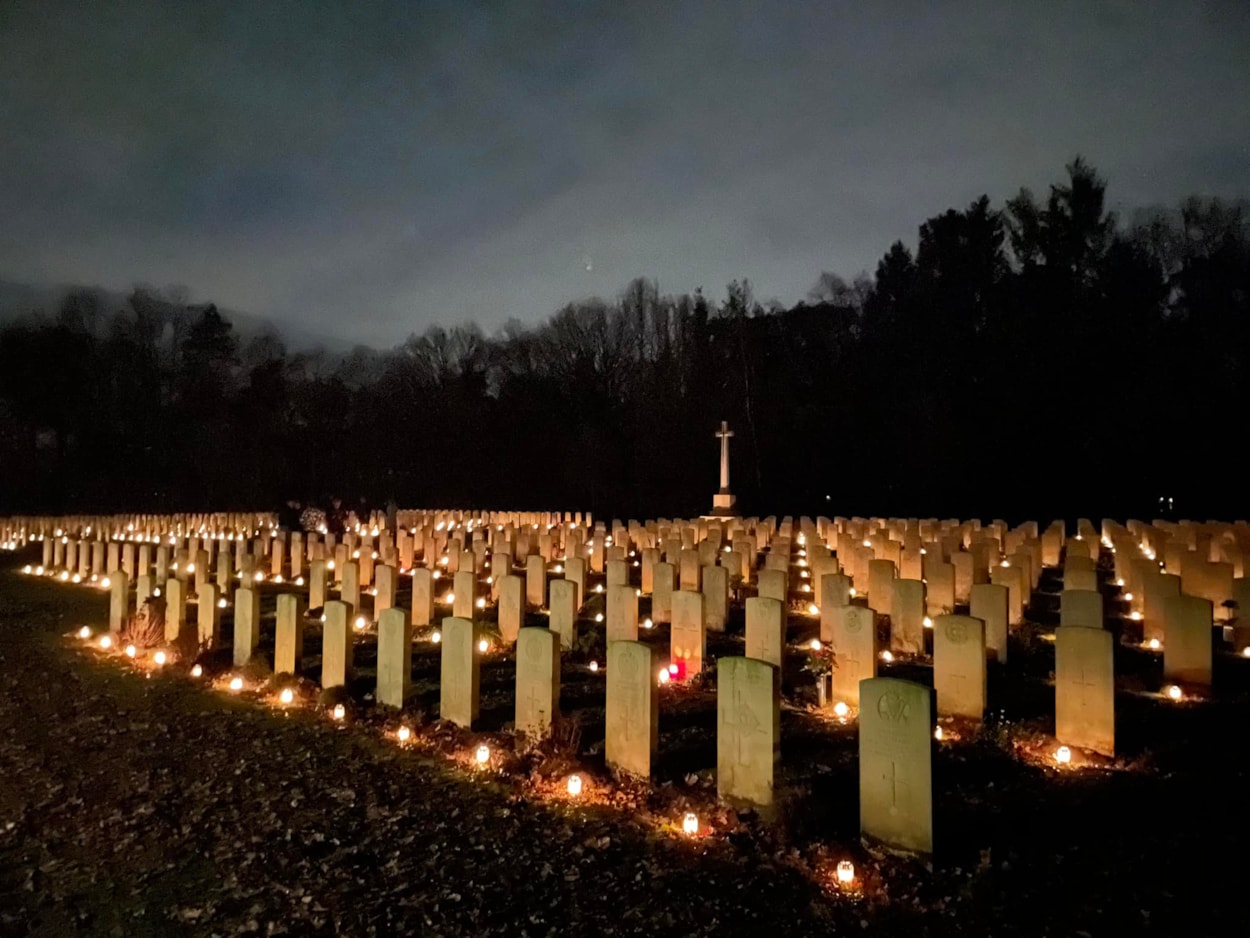 Leeds WW2 soldier photos: Stichting Adoptiegraven Foundation works to honour the memory of the 693 men buried on the outskirts of Venray.
Every Autumn, residents in the Dutch village “adopt” a soldier, placing candles, flowers and photographs to represent the families in the UK who are not able to visit.