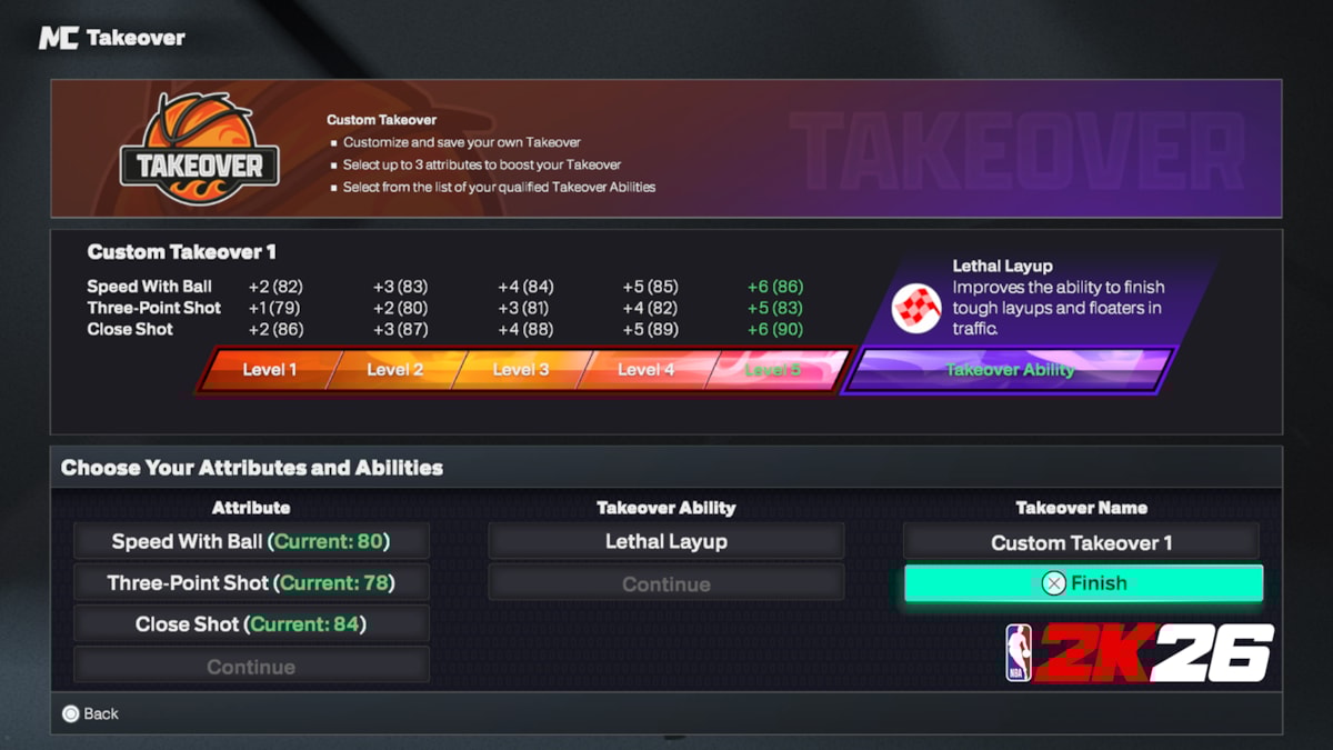 NBA 2K26 MyPLAYER Builder Custom Takeover