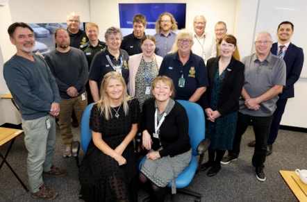 Helen Vine visits North East Ambulance Service volunteers