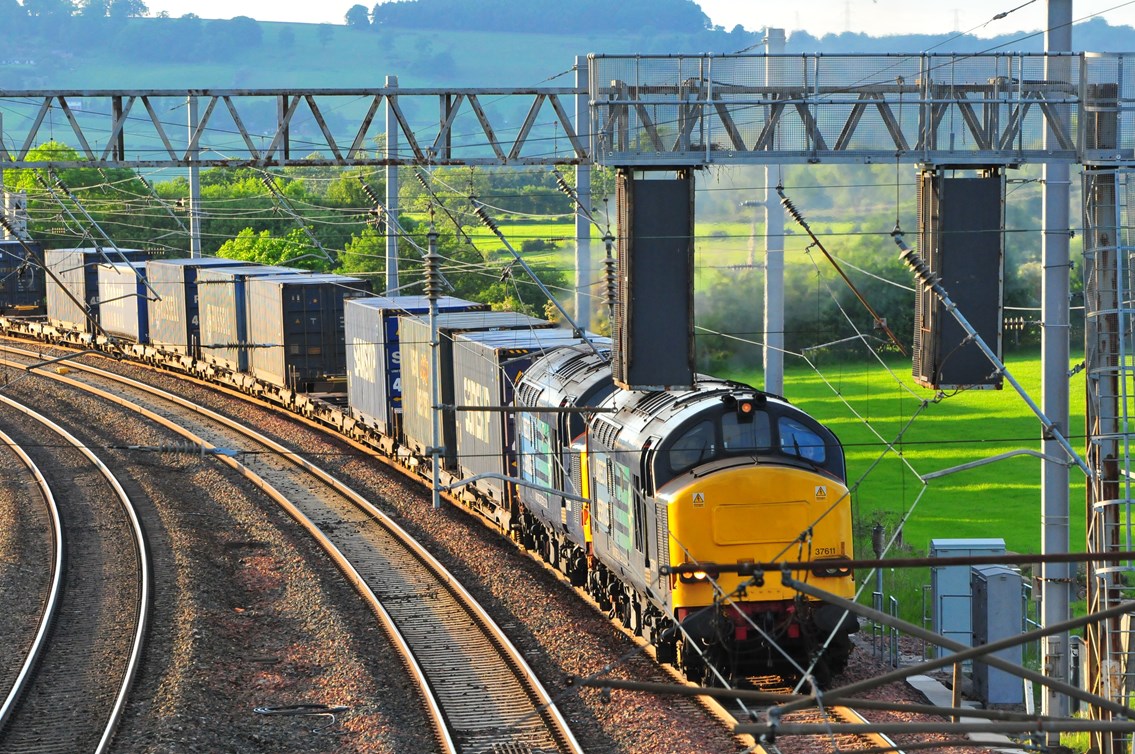 Drop-in session to find out more about work to remove major rail bottleneck near Ipswich: Rail freight produces 76% less CO2 than road haulage per tonne of goods carried