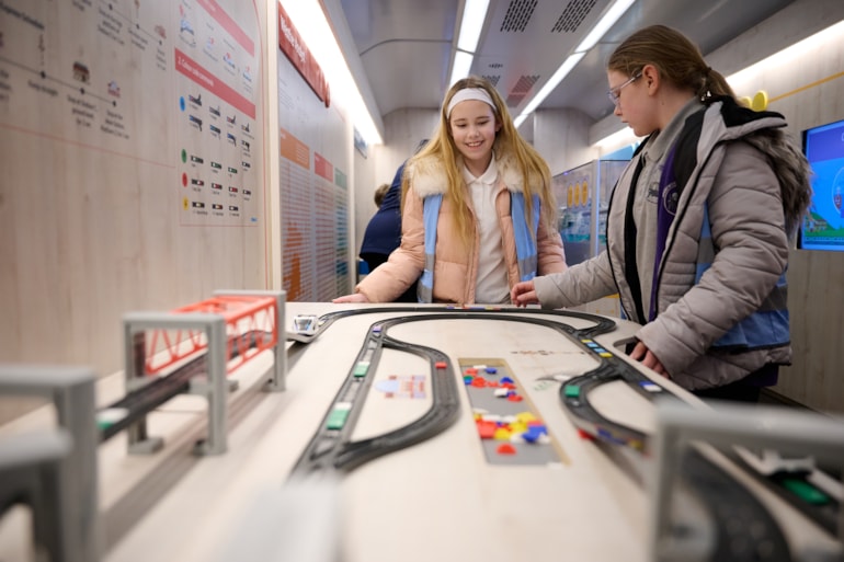 All aboard! Thousands visit exhibition train celebrating UK’s railways at Crewe station
